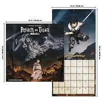 Attack On Titan 2026 Wall Calendar