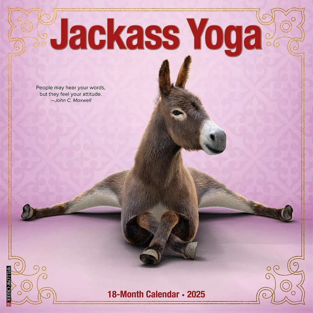 Jackass Yoga Wall 2025 Calendar