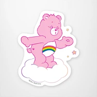 Cheer Bear Kiss Vinyl Sticker