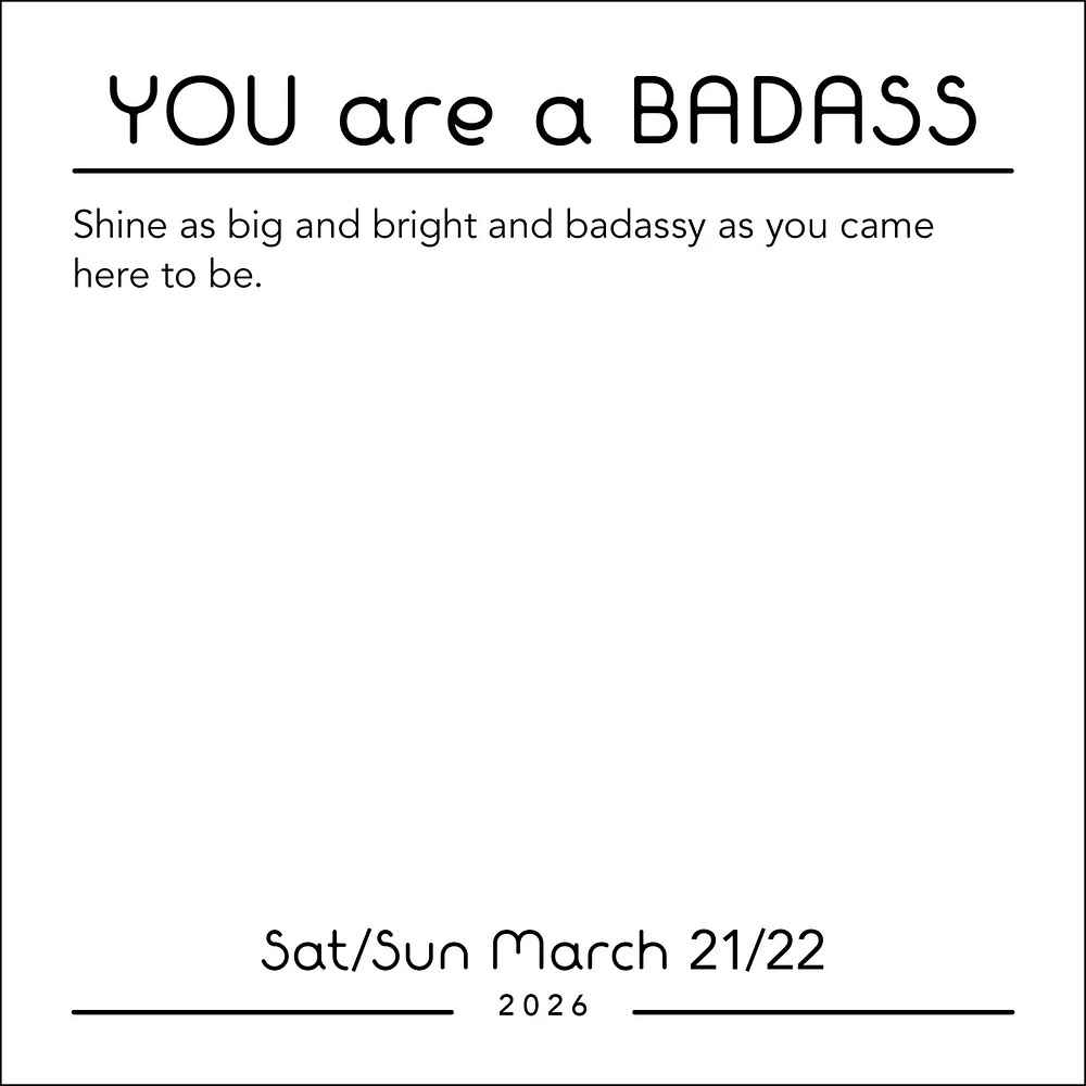 You Are A Badass 2026 Box Calendar