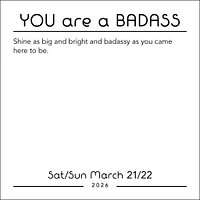 You Are A Badass 2026 Box Calendar