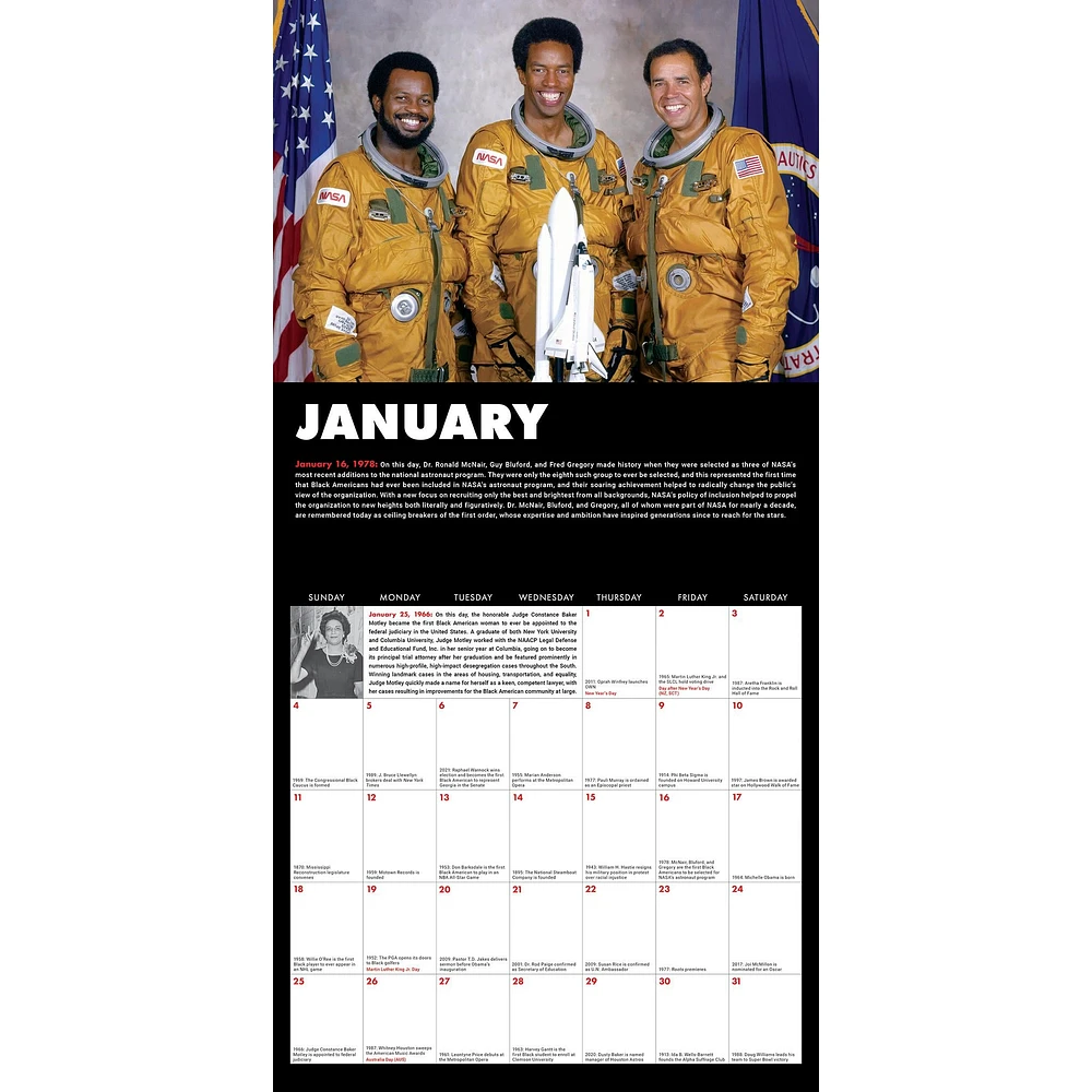 This Day In Black History 2026 Wall Calendar - Online Exclusive