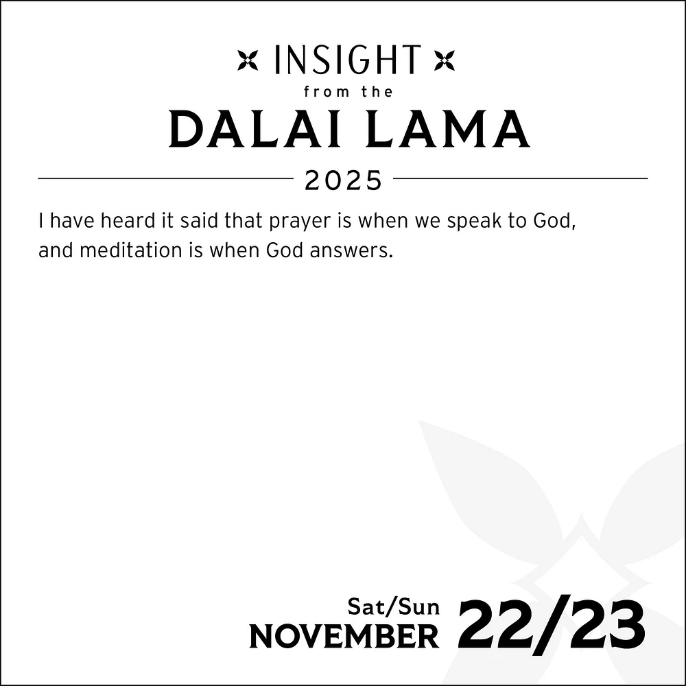 Insight From The Dalai Lama Box 2025 Calendar