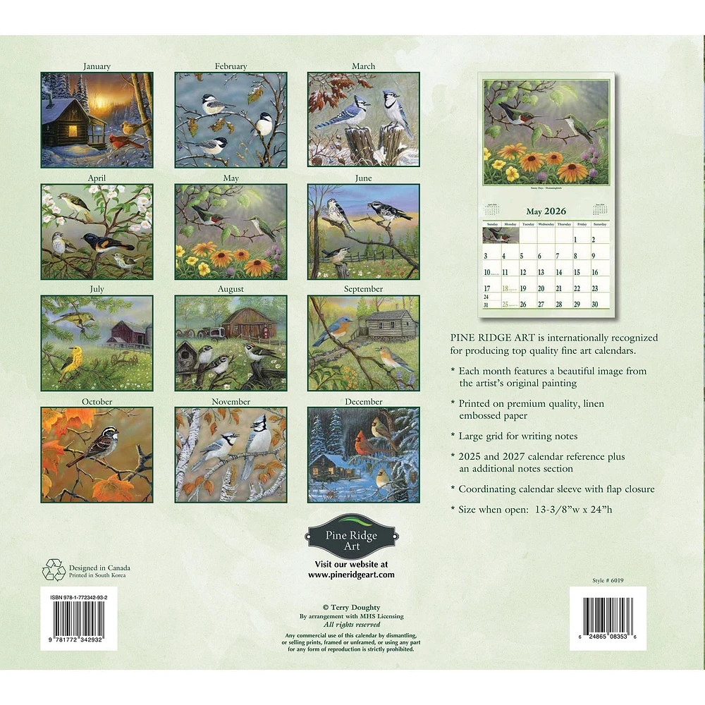 Wings Of Nature 2026 Wall Calendar - Online Exclusive