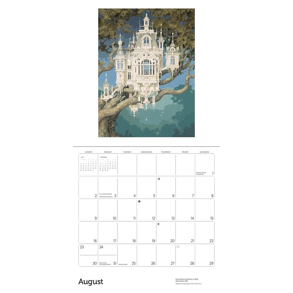 Art Of Daniel Merriam 2026 Wall Calendar - Online Exclusive