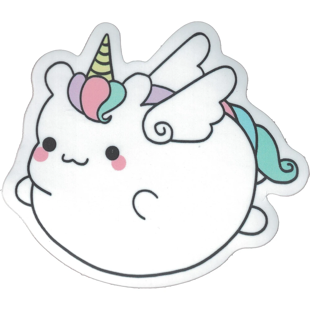 Chubby Unicorn Vinyl Sticker - FINAL SALE