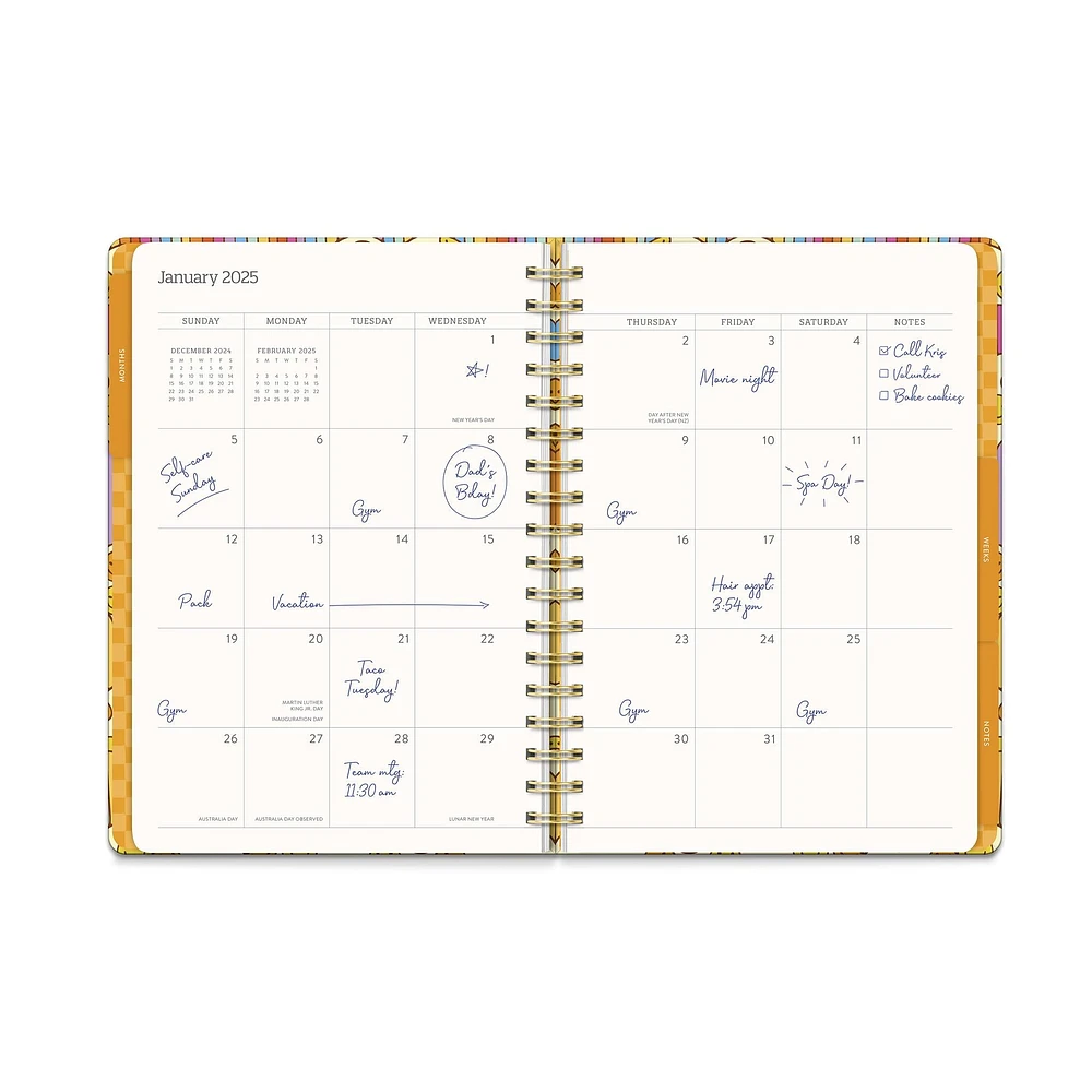 Good Times Tri-Tab Planner 2025 Calendar