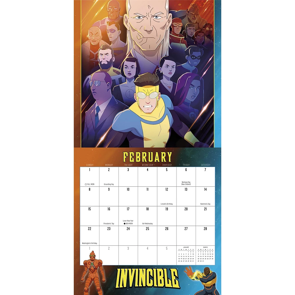 Invincible 2026 Wall Calendar - Online Exclusive