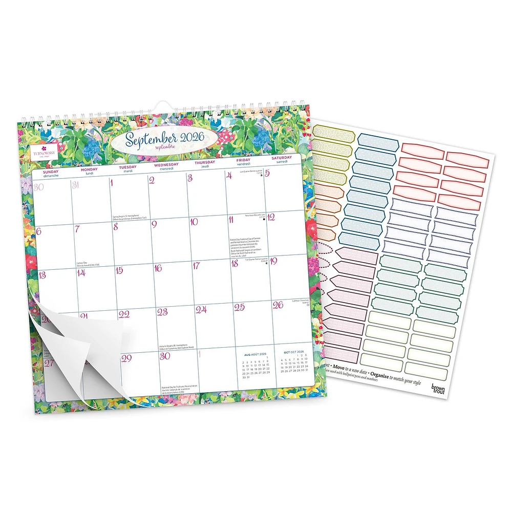 Turnowsky House Bilingual 2026 Wall Calendar