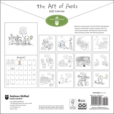 Art Of Pants Wall 2025 Calendar - Online Exclusive