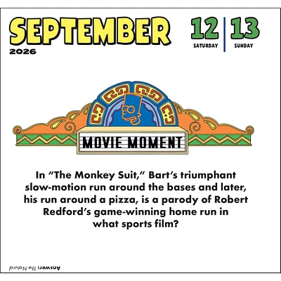 Simpsons 2026 Box Calendar
