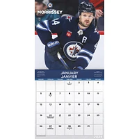 NHL Winnipeg Jets Bilingual Wall 2025 Calendar