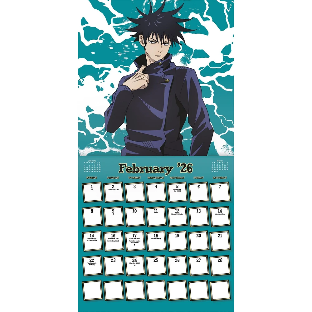 Jujutsu Kaisen 2026 Wall Calendar - Online Exclusive