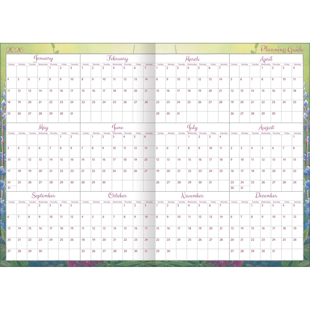 Songbirds 2026 Monthly Pocket Planner