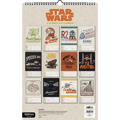 Star Wars Poster 2025 Calendar