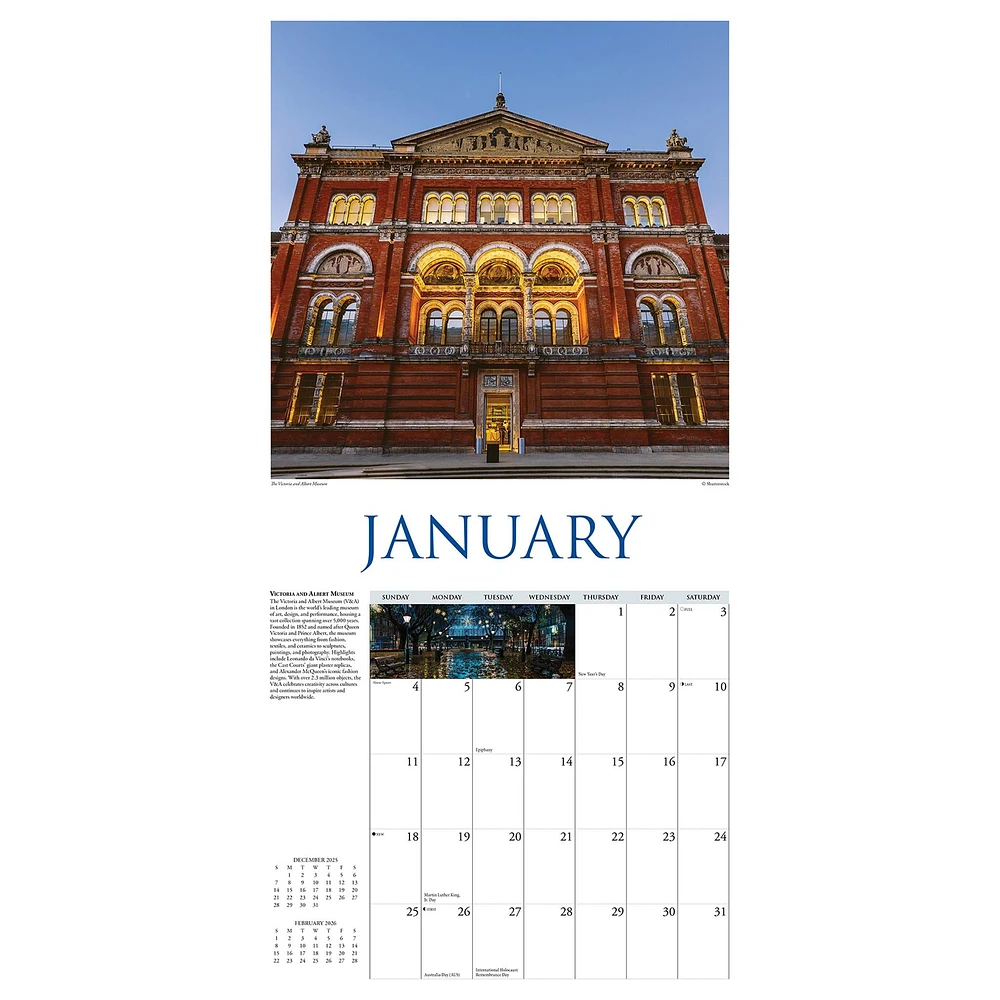 Walk In London 2026 Wall Calendar - Online Exclusive