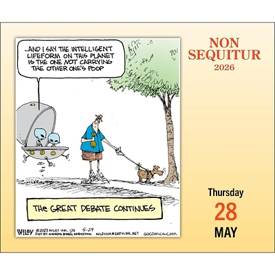 Non Sequitur 2026 Box Calendar