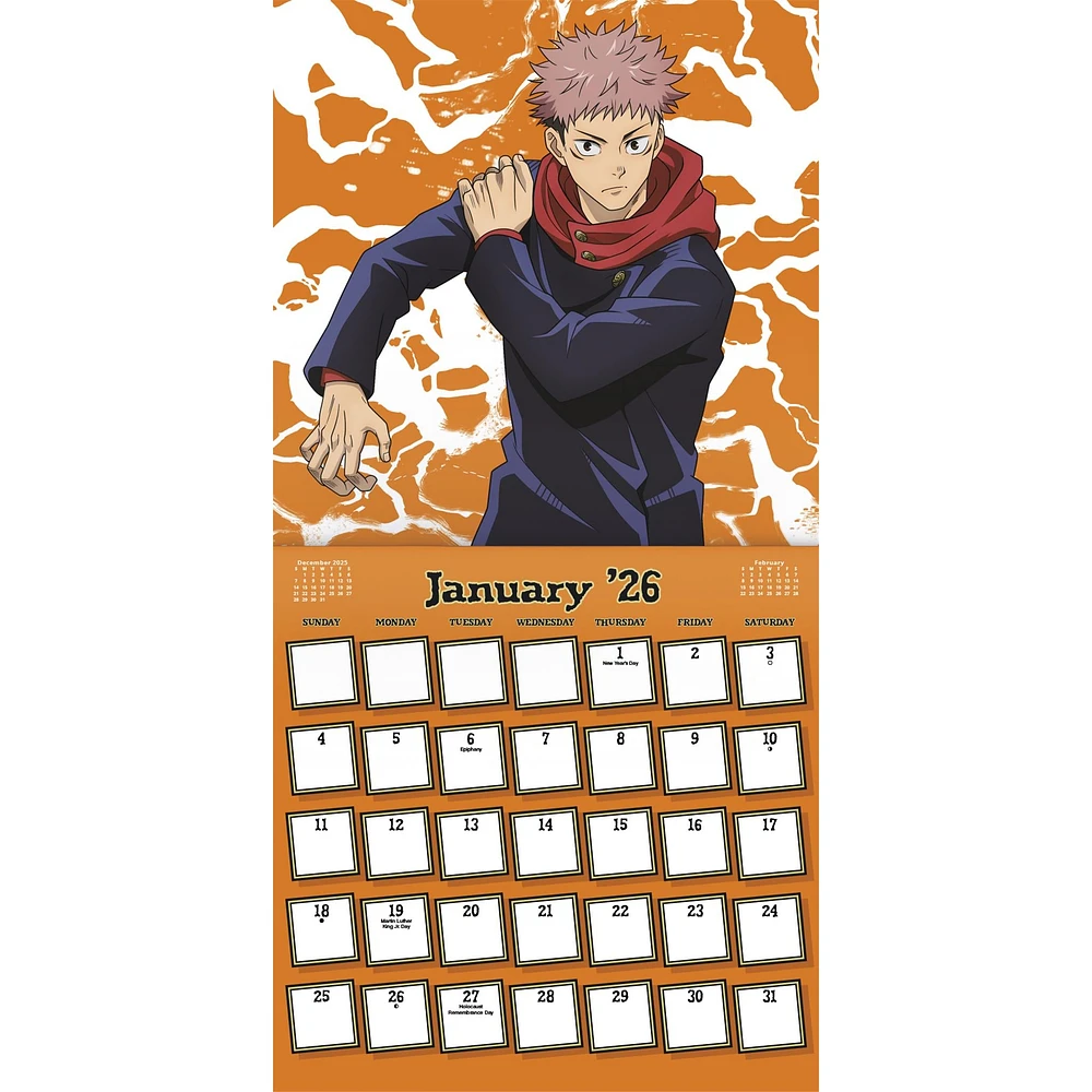 Jujutsu Kaisen 2026 Wall Calendar - Online Exclusive
