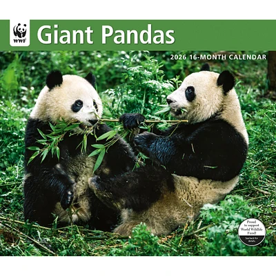 World Wildlife Fund Giant Pandas  2026 Wall Calendar