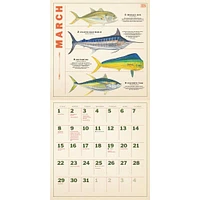 Twelve Months Of Fishing 2026 Wall Calendar