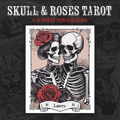 Tarot - Skulls & Roses 2026 Wall Calendar - Online Exclusive