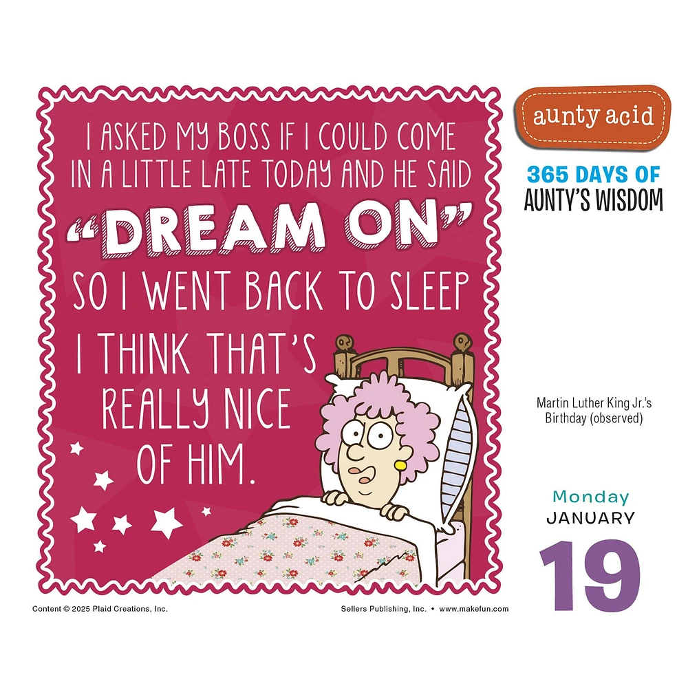 Aunty Acid 2026 Box Calendar