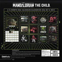 Star Wars Mandalorian Grogu Bilingual 2026 Wall Calendar