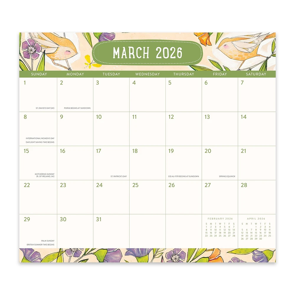 Where Love Grows 2026 Exclusive Mini Magnetic Pad Calendar