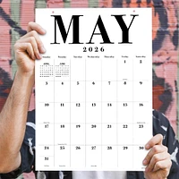 Typography 2026 Poster Calendar