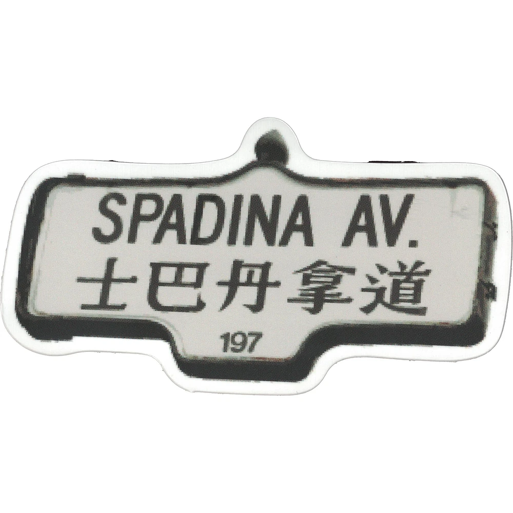 Toronto Chinatown Spadina Street Sign Vinyl Sticker