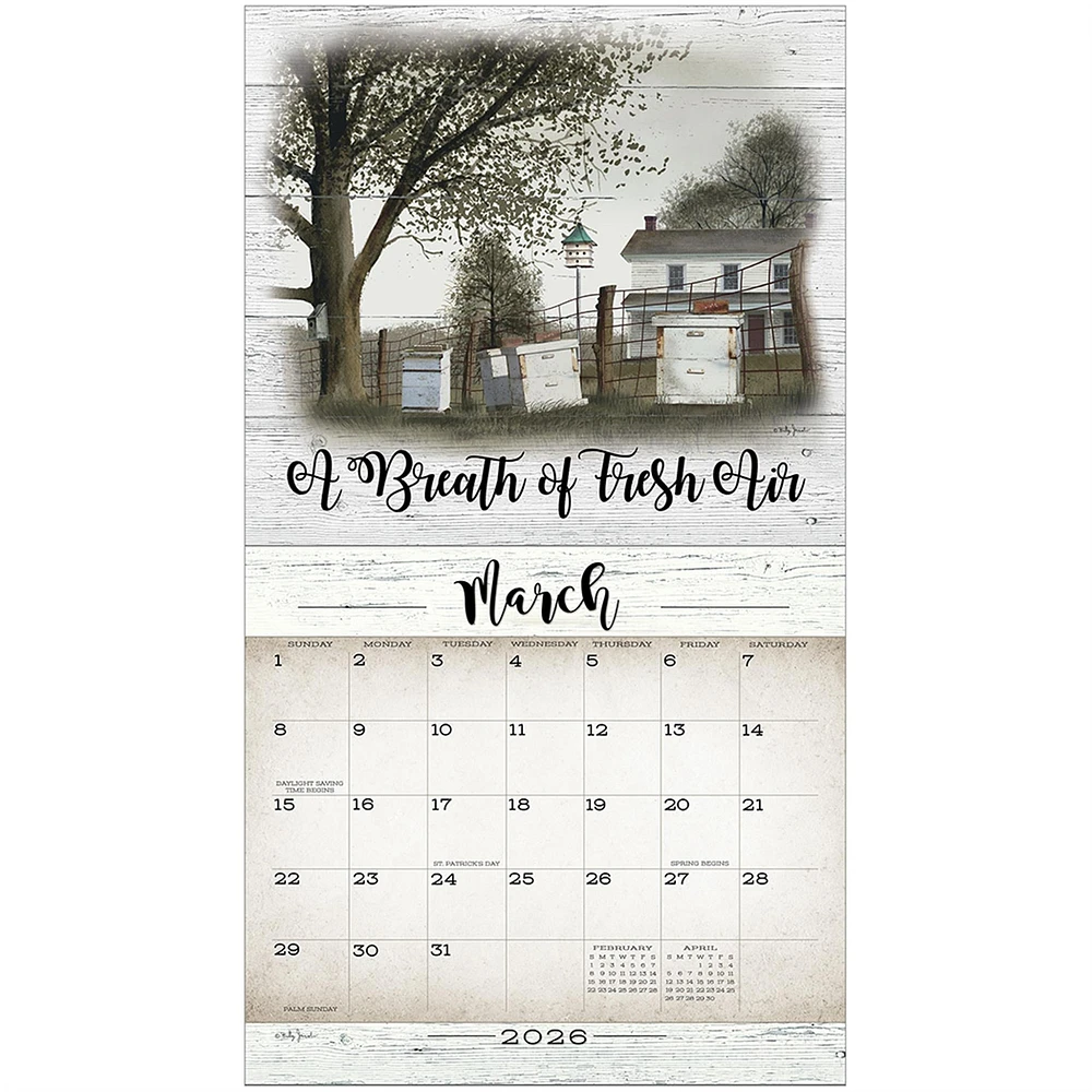 Farmhouse 2026 Deluxe Wall Calendar