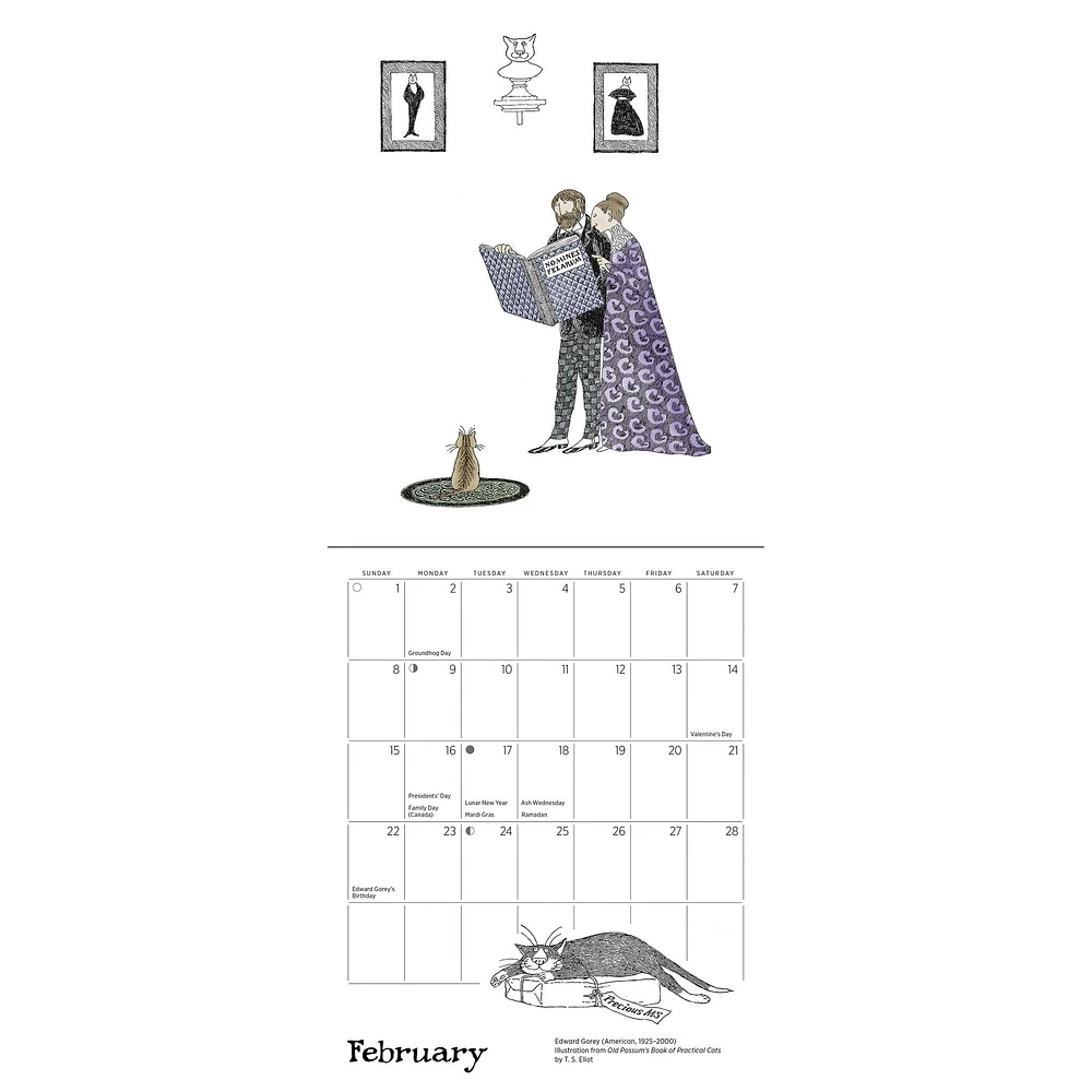 Edward Gorey 2026 Mini Calendar - Online Exclusive