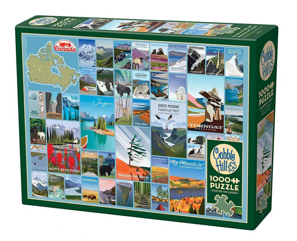 National Parks and Reserves of Canada 1000 Piece Puzzle - Online Exclusive