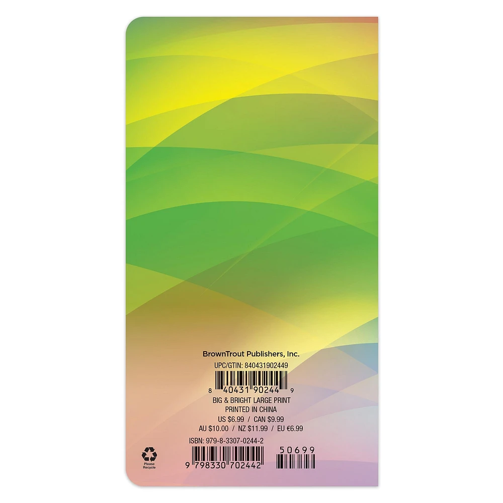 Big And Bright Large Print 2026 2 Yr Pocket Planner Calendar - Online Exclusive