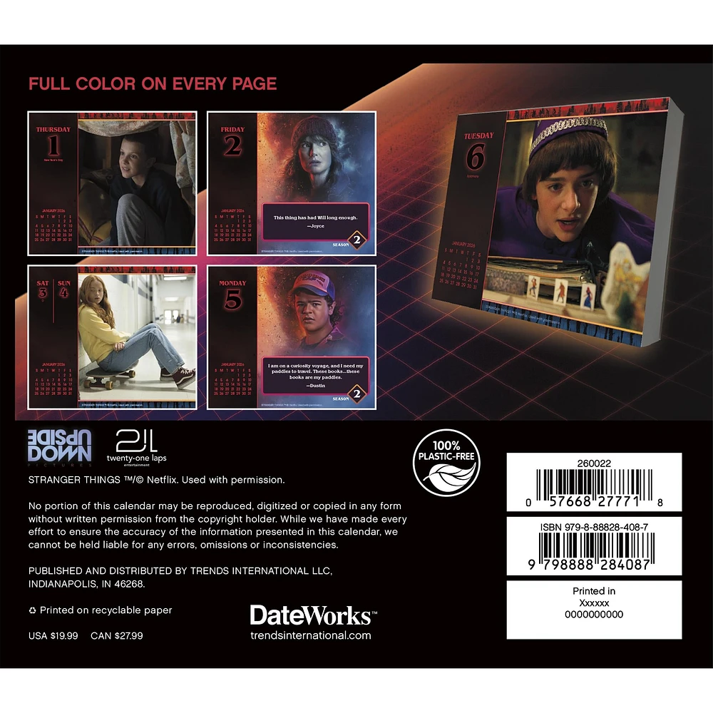Stranger Things 2026 Box Calendar