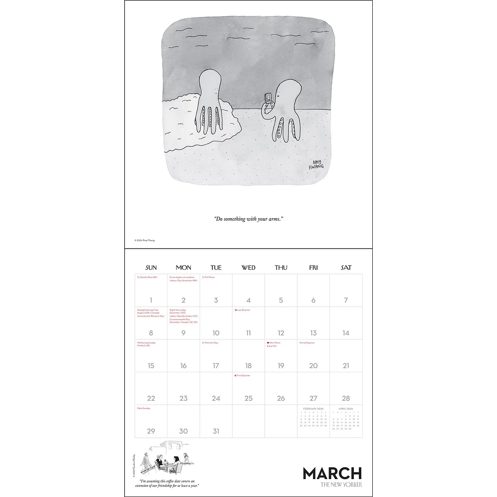 Cartoons From The New Yorker 2026 Wall Calendar - Online Exclusive