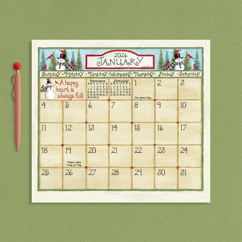 Coming Home 2026 Special Edition Mini Magnetic Keepsake Calendar