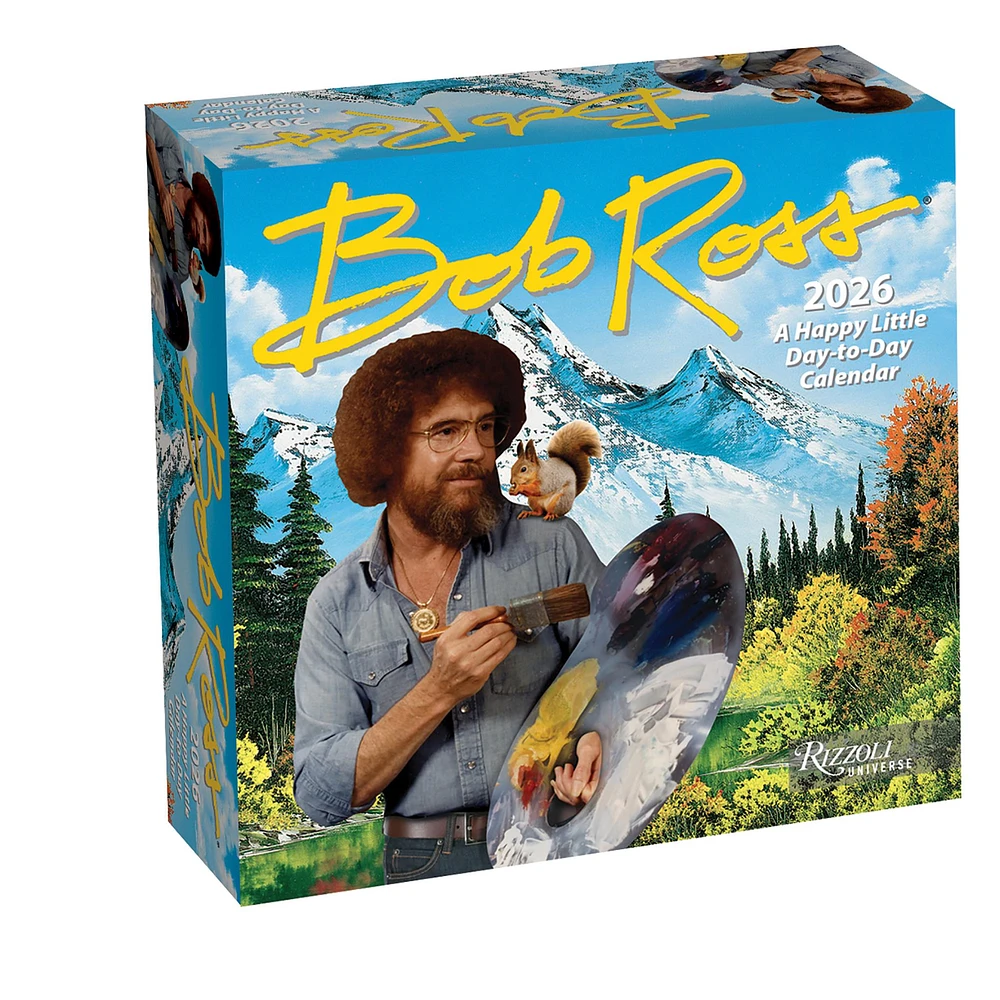 Bob Ross 2026 Box Calendar