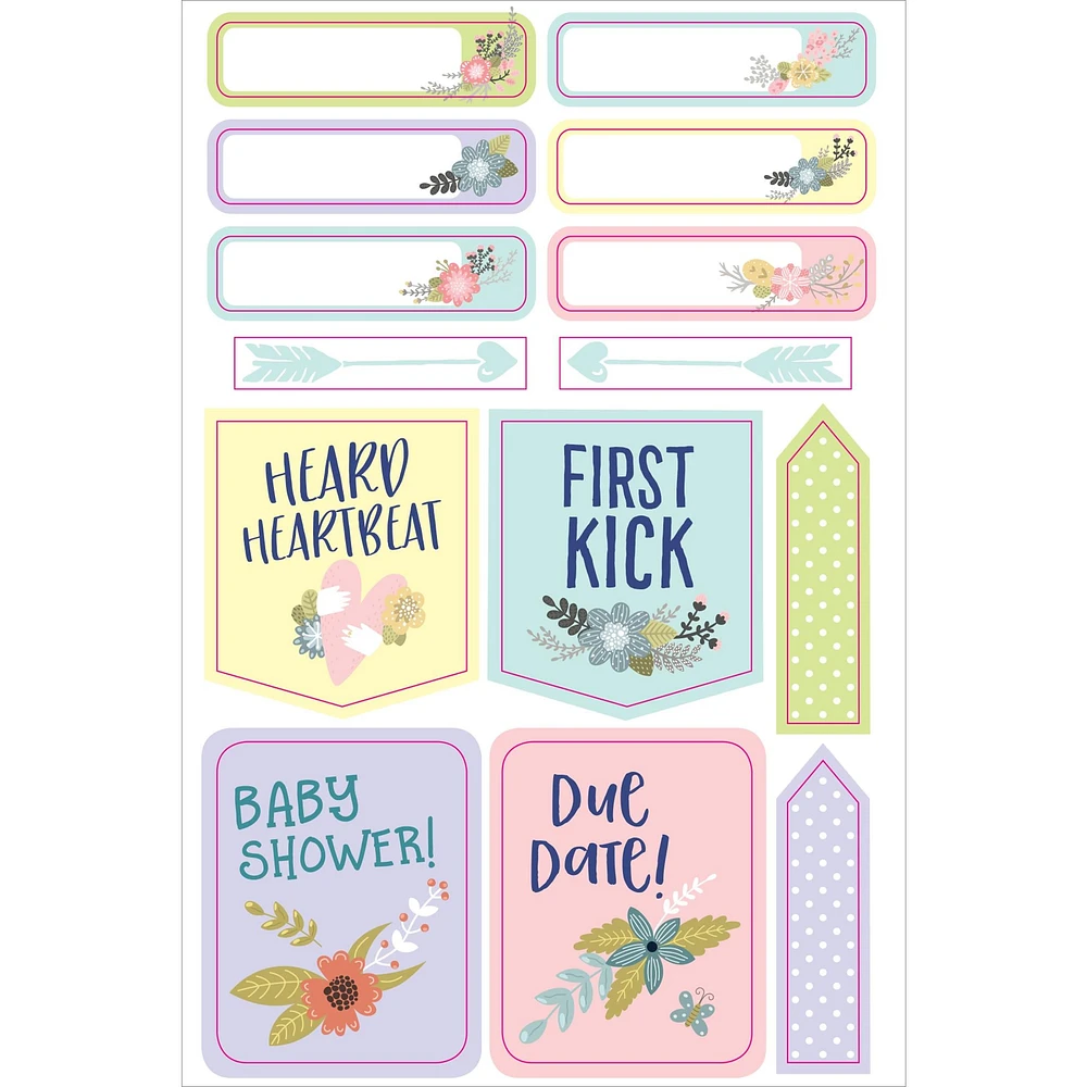 Pregnancy and Babys 1st Year Planner Stickers