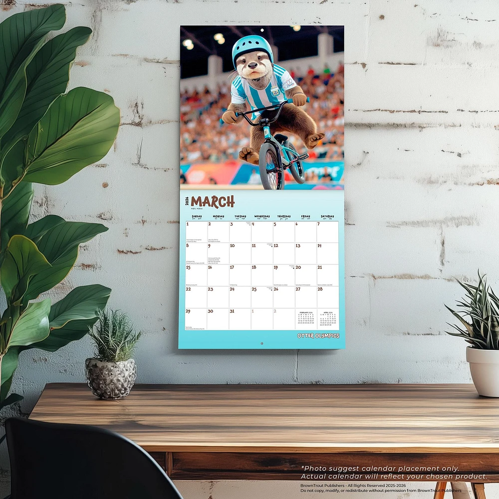 Otter Olympics 2026 Wall Calendar - Online Exclusive