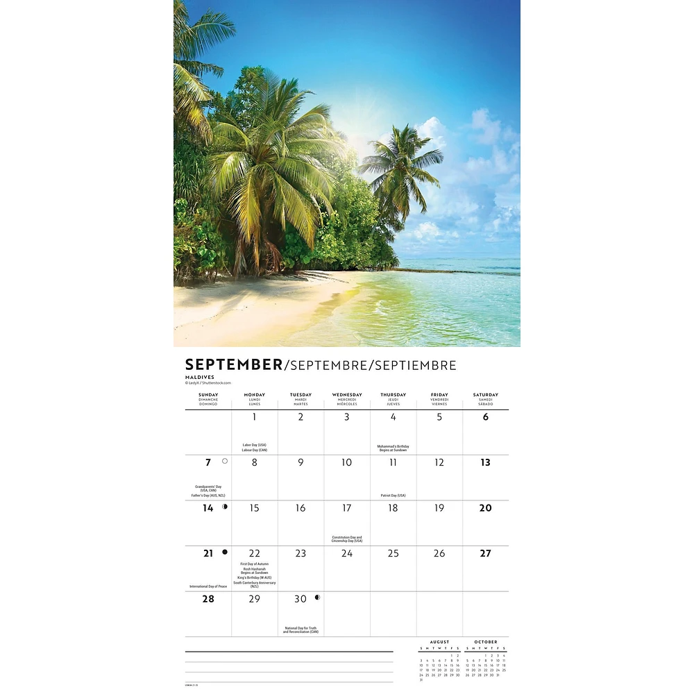 Island Paradise Mini 2025 Calendar