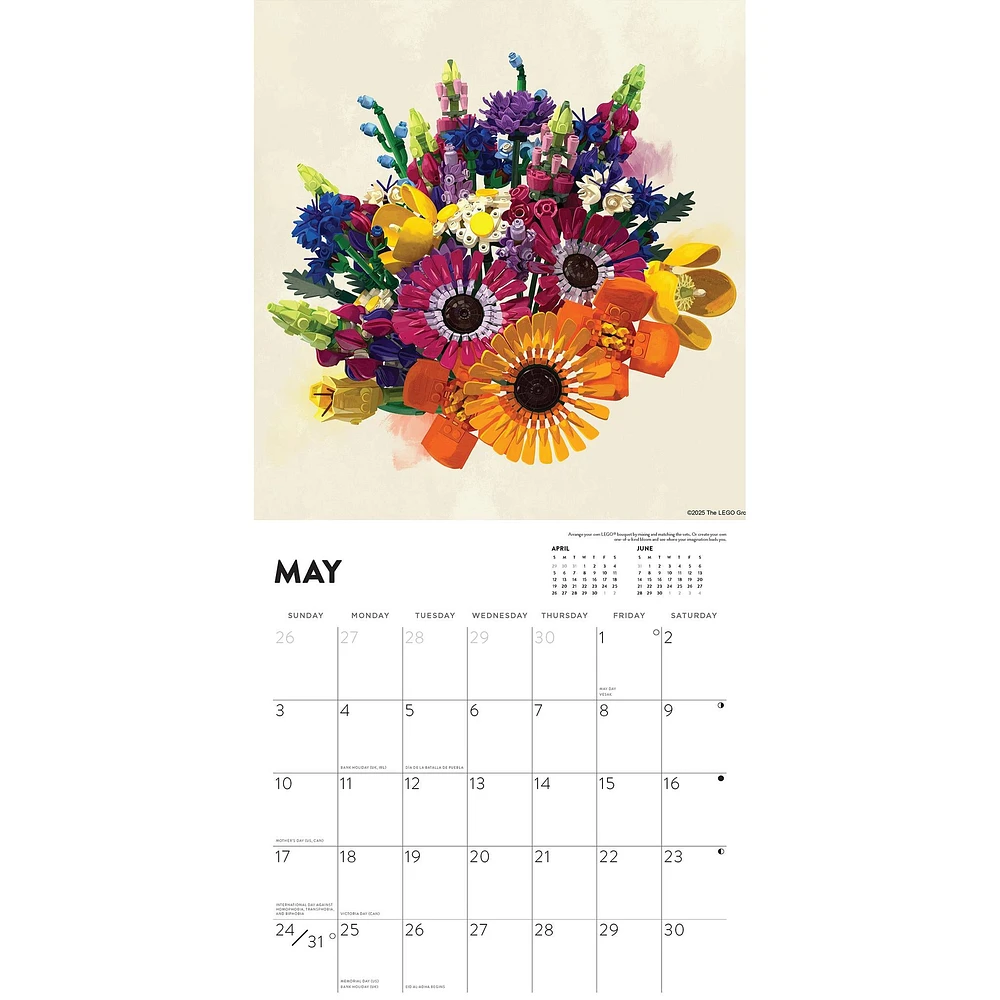 Lego 2026 Wall Calendar
