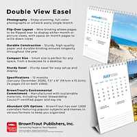 Beaches 2026 Double View Easel Calendar