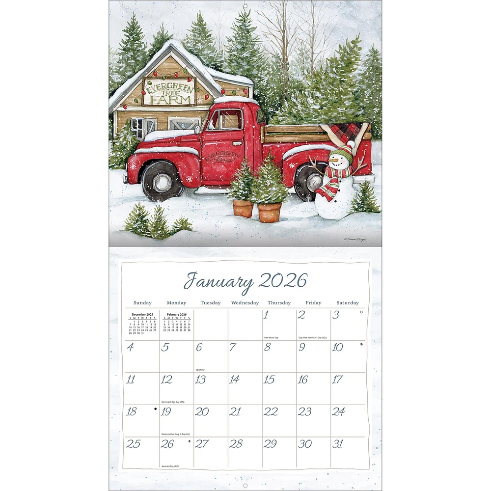 Truckin Along 2026 Special Edition Wall Calendar with Print
