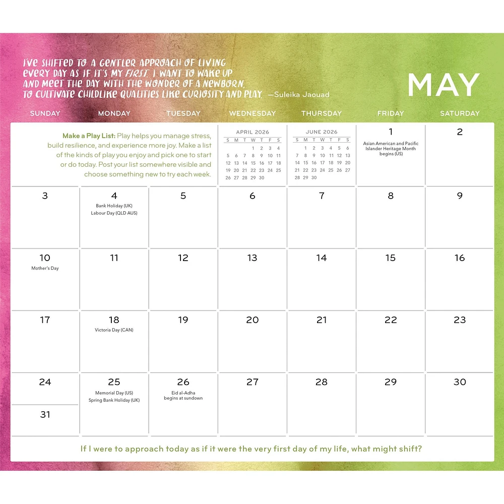 Everyday Gratitude 2026 Mini Magnetic Calendar - Online Exclusive