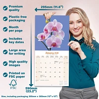 Orchids 2026 Wall Calendar