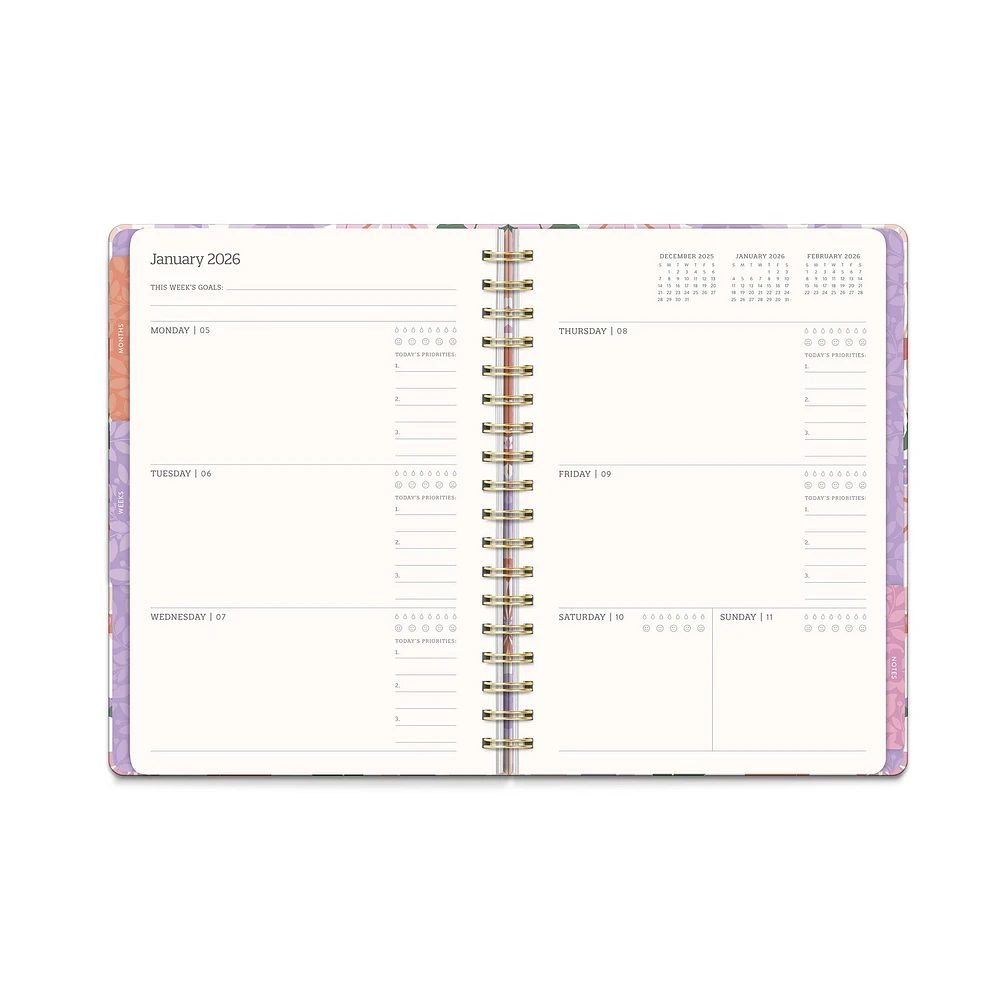 Secret Garden Tri-Tab 2026 Engagement Calendar