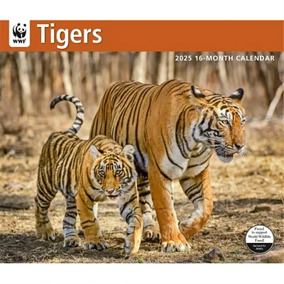 Tigers World Wildlife Fund Wall 2025 Calendar