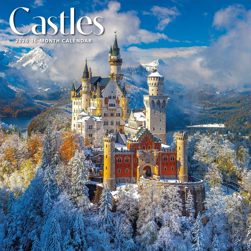 Castles 2026 Wall Calendar