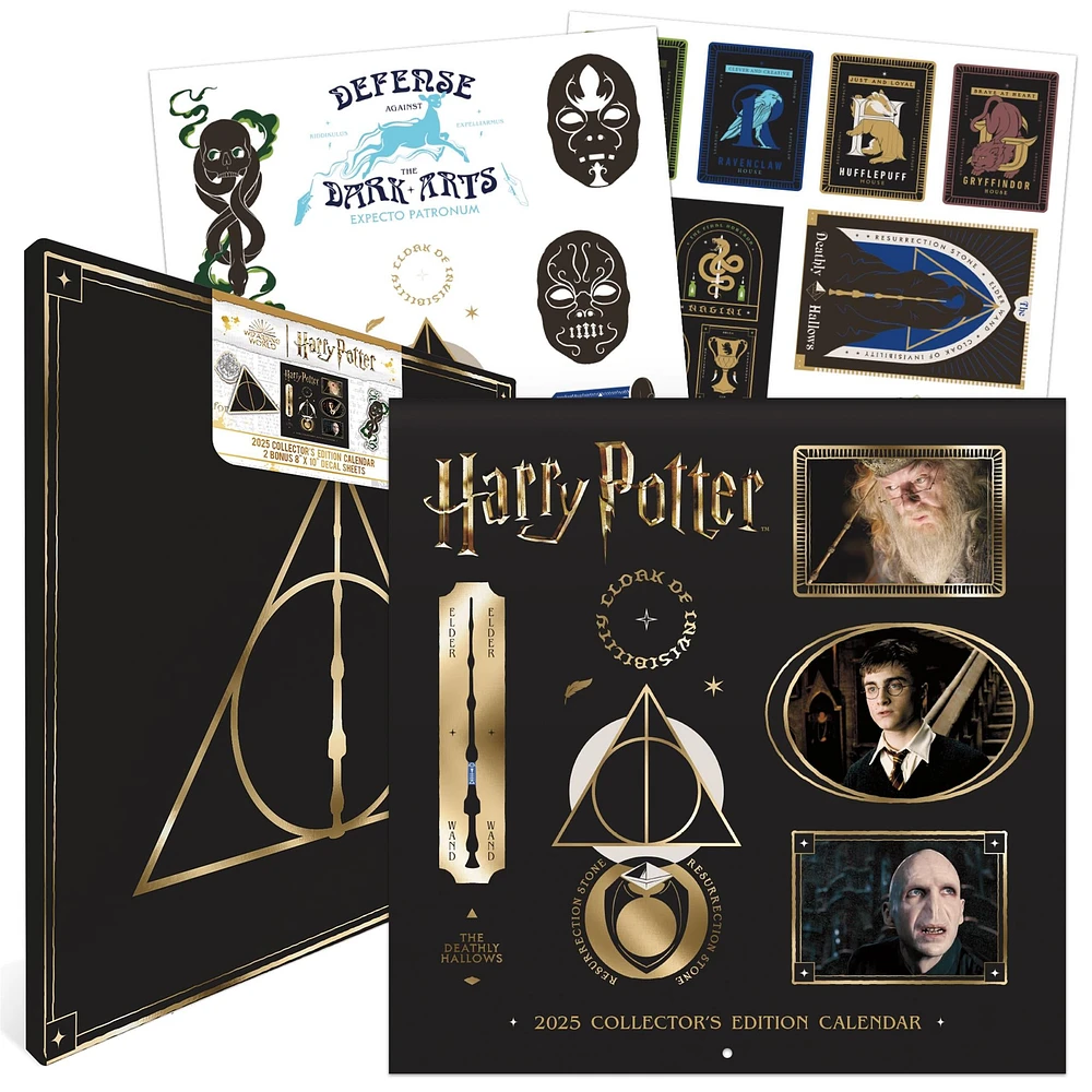 Harry Potter Collectors Edition Wall 2025 Calendar